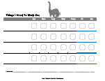 dinosaur behavior chart